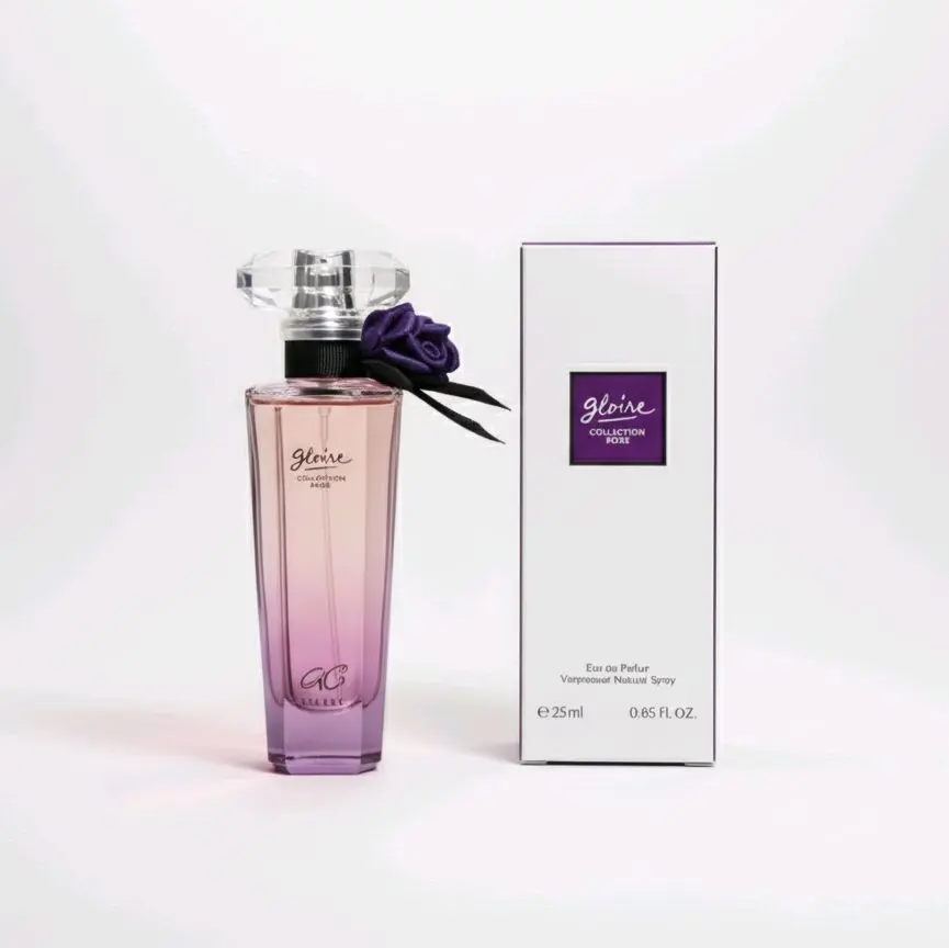 Genie Collection Roselle Veil 0.85oz / 25ml Women’s Eau de Parfum – Elegant Long-Lasting Floral Scent with Rose, Raspberry, and Warm Vanilla – Inspired by Luxury French Perfumes