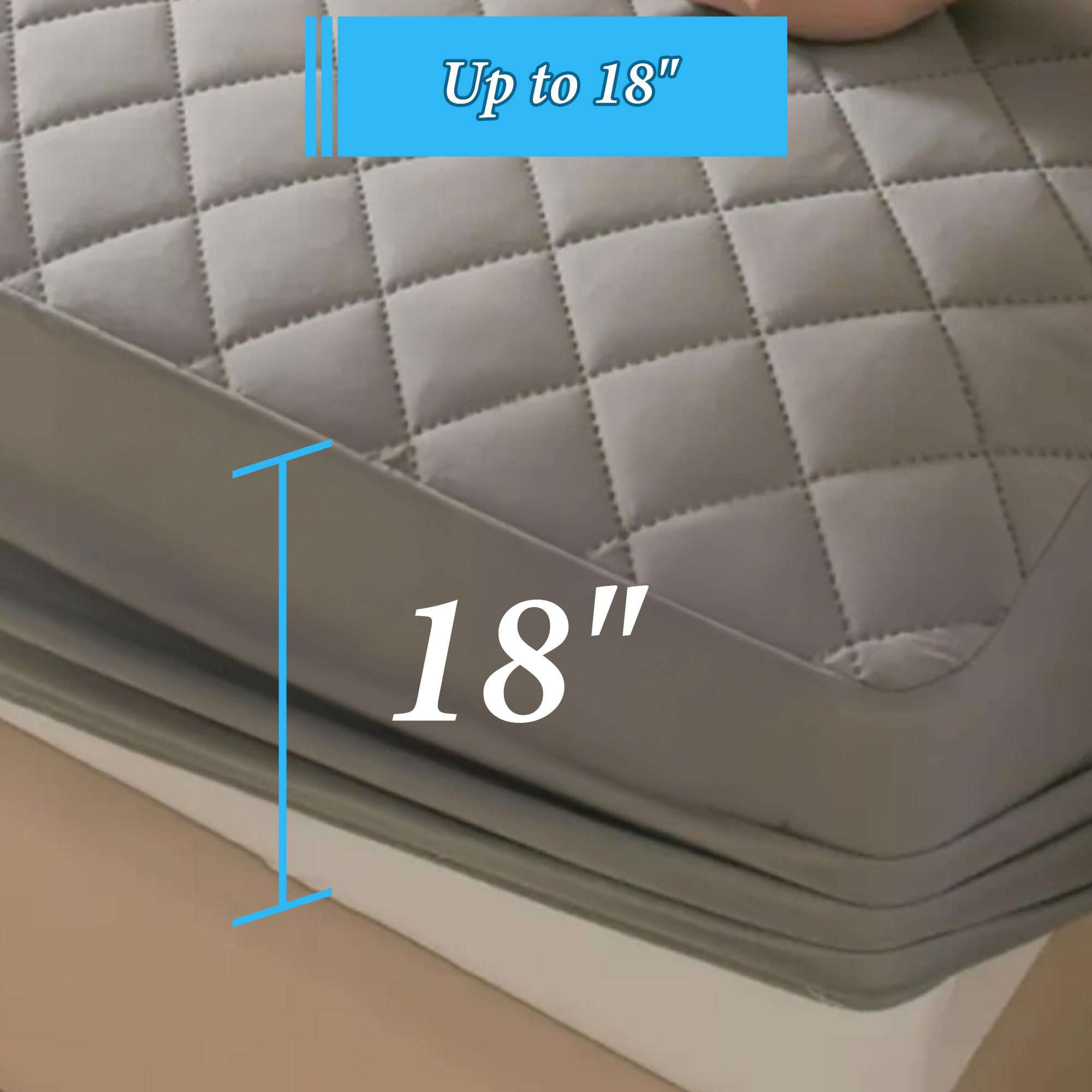 Bepatio 100% Water proof Queen Mattress Protector, Breathable Bamboo Rayon Mattress Cover with 6”-16” Deep Pocket, All-Season Waterproof Mattress  Pad for Bedroom, Guest Room,Solid Color,cool bamboo Fitted sheet set