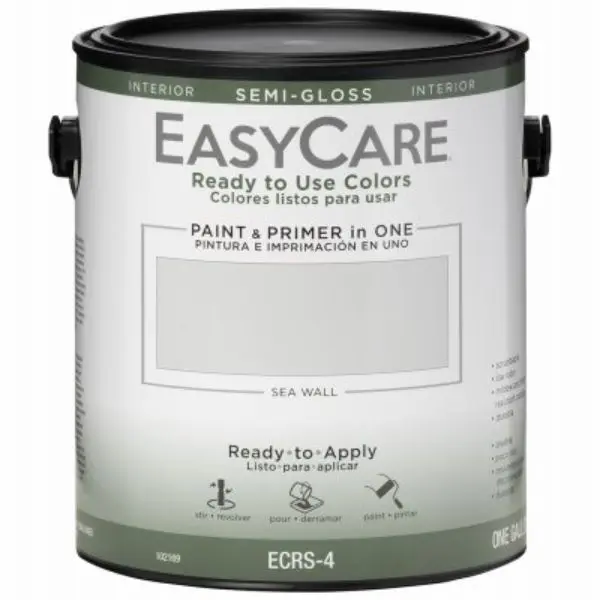 True Value Manufacturing 102169 1-Gal Can Indoor Semi-Glossy Acrylic Latex Paint & Primer for DIY Users, VOC <50g/L, Ready-to-Use Colors, Easy Soap & Water Cleanup, High-Quality Material, Non-Spatter Formula, Quick Dry