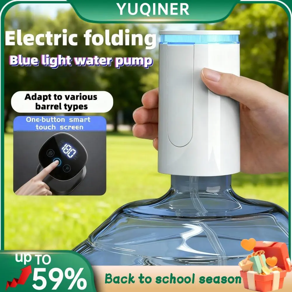 Electric Water Dispenser Pump for 3-5 Gal Bottles, USB Rechargeable Portable Drink Dispenser Machine, Universal for Home, Office, Camping, Usb Rechargeable Dispenser