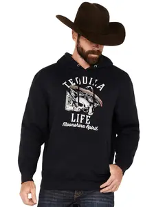 Moonshine Spirit Men's Spirit&Reg; Tequila Life Hooded Sweatshirt - Msfa23sw8-Nvy