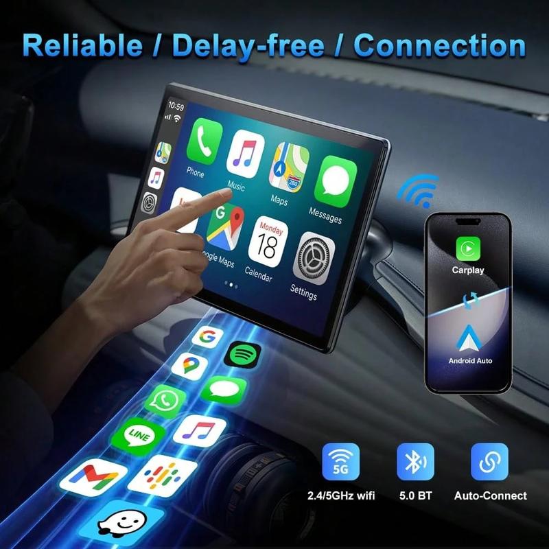 (2 In 1)Wireless CarPlay Adapter For Android 11+/Ios 10+ - 2025 Upgrade Wired CarPlay,Metal Body,Mini Size,Plug And Play,Perfect Compatible With Built-In Wired Apple CarPlay And Android Auto Cars (2 In 1)Wireless CarPlay Adapter For Android 11+/Ios 10+ - 2025 Upgrade Wired CarPlay,Metal Body,Mini Size,Plug And Play,Perfect Compatible With Built-In Wired Apple CarPlay And Android Auto Cars