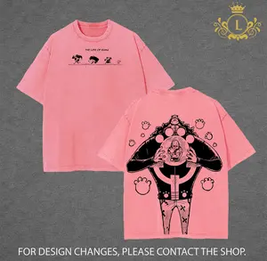 Bartholomew Kuma Graphic Tee, Acid Washed 1 Pieceeee Hoodie, Oversized Cut, Tyrant Design Print, Anime Merch Gift 2025