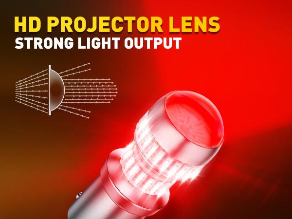 AUXITO Upgraded 7440/7443 3156/3157 1157 1156 LED Bulbs for Reverse Lights Brake Tail Light Bulbs, CANBUS Ready, 3800LM 500% Brighter White/Red/Yellow/Flashing Strobe Red included, for Backup Tail Brake DRL Turn Signal Parking Lights,Pack of 2