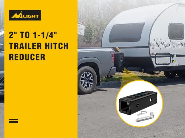 Nilight Trailer Hitch Receiver Adapter Reducer Sleeve 2 to 1-1/4 Inch with 5/8" Hitch Pin and Clip Hitches Towing Accessories for Tractor Bucket RV UTV Truck Bike Rack Cargo Carriers Carbon Steel Nilight Trailer Hitch Receiver Adapter Reducer Sleeve 2 to 1-1/4 Inch with 5/8" Hitch Pin and Clip Hitches Towing Accessories for Tractor Bucket RV UTV Truck Bike Rack Cargo Carriers Carbon Steel