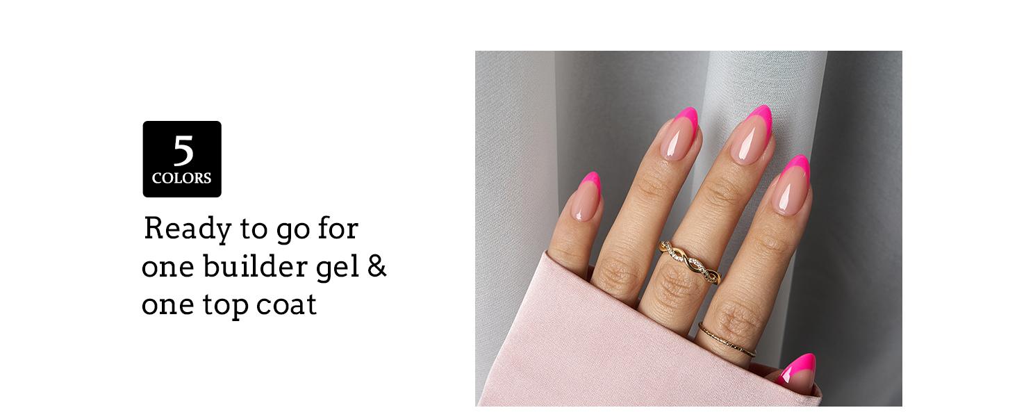 BTArtboxnails XCOATTIPS Press on Nails - 150pcs Brighter pastel Short Square or Almond or Coffin French Tips, Peach base Soft Gel False Nail, Soak Off Acrylic Fake Nails Extensions