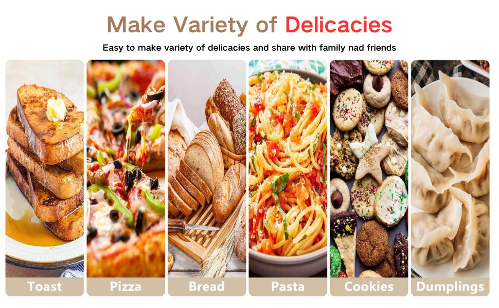 AIZIYO DoughChief 7Qt Electric Dough Mixer with Ferment Function, Dough Maker with 304 Stainless Steel Bowl, Microcomputer Control, Face-up Touch Panel, Easy To Clean for Bread & Pizza