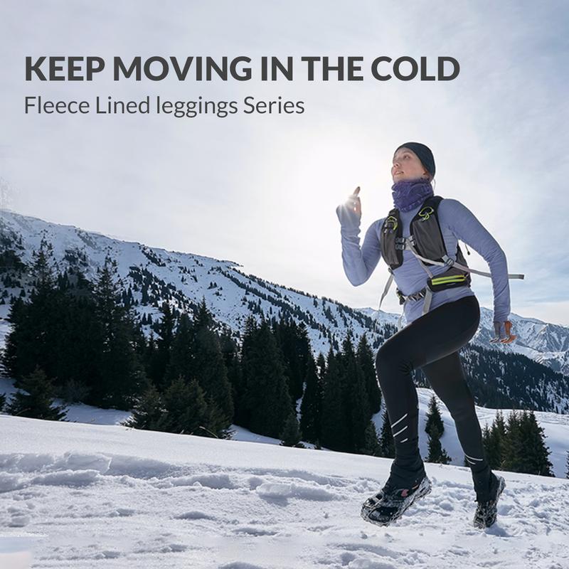 baleaf Women's Fleece Lined Water Resistant Legging High Waisted Thermal Winter Hiking Running Pants Pockets