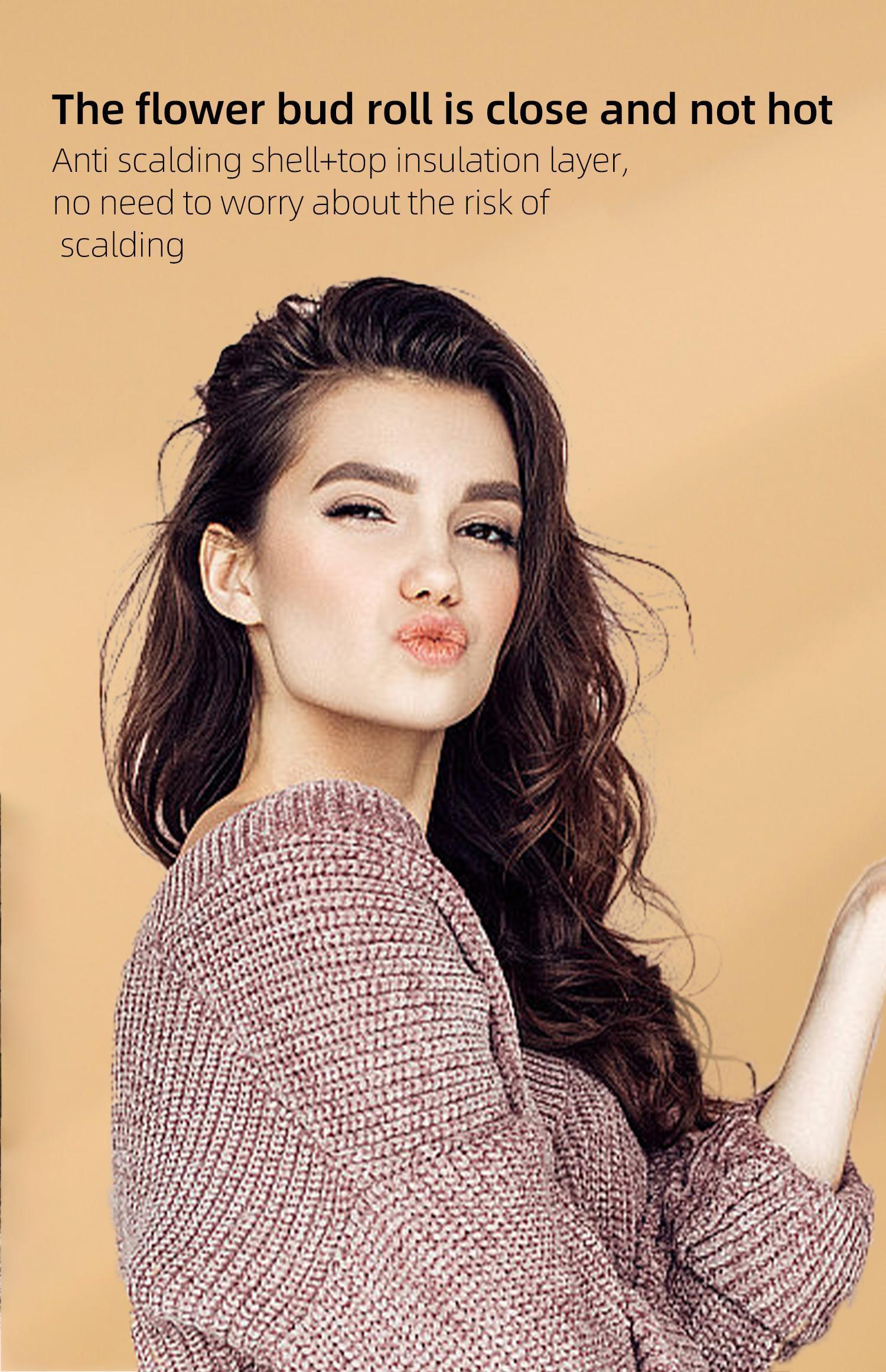 PretiHom Fully Automatic Electric Curling Stick 32mm Large Curling Tool for Comfortable Hair Care