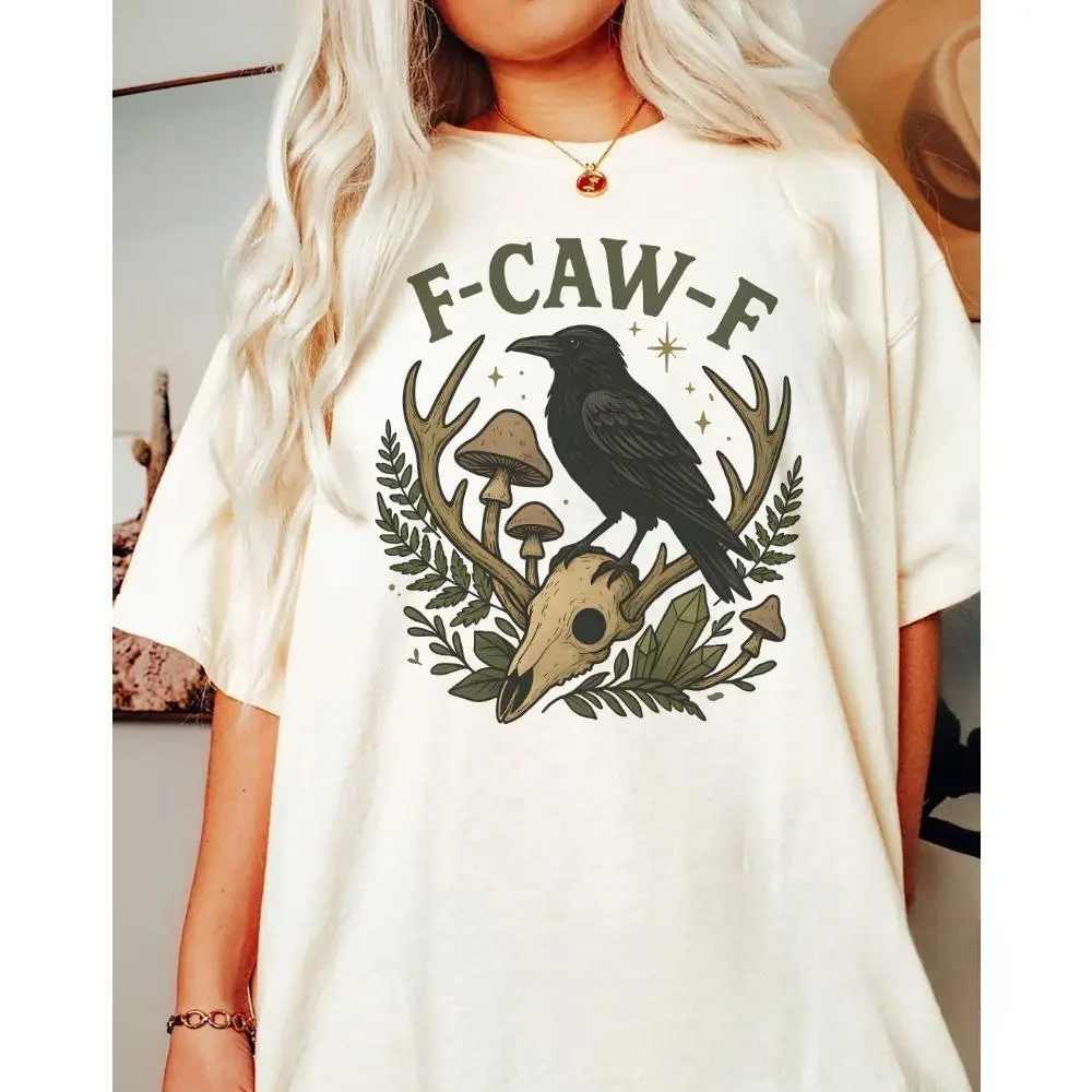 F-CAW-F Shirt Funny Crow Shirt FCAWF Raven Shirt Offensive T Shirts Inappropriate Shirt Halloween Shirt