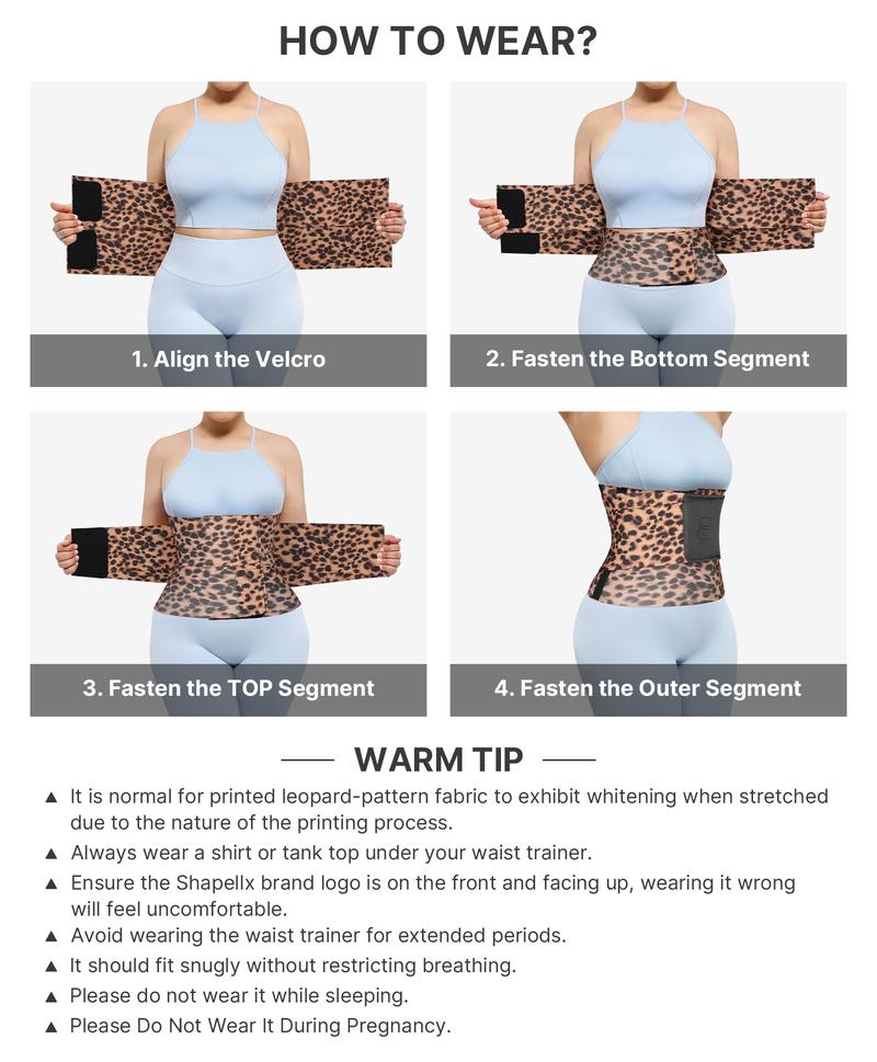 Shapellx NeoSweat Triple Constricting power Latex Waist Trainer Segmented Workout Shapewear Belts