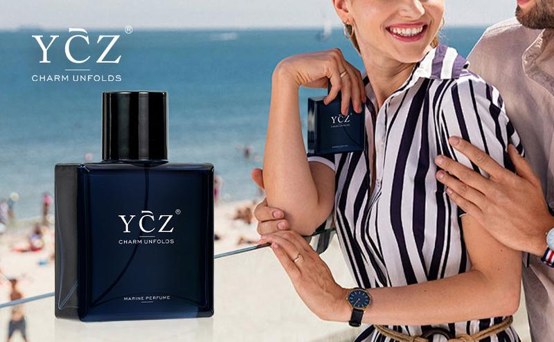 YCZ Midnight Gentleman Eau de Parfum for Men 50ml Lasting Oriental Woody Scented Cologne with Vanilla Orchid Sandalwood Notes Marine Perfume Edp Fragrance Matte Box