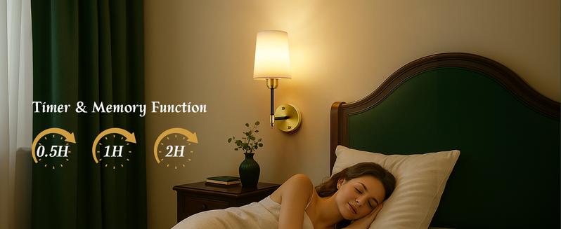 【Christmas Gift】Mid-Century Modern Battery Operated Wall Sconces Set of 2 Black Gold Wireless Lights with Rechargeable Magnetic Bulbs Remote Dimmable 15 RGB Colors for Bedroom Living Room Hallway Decor