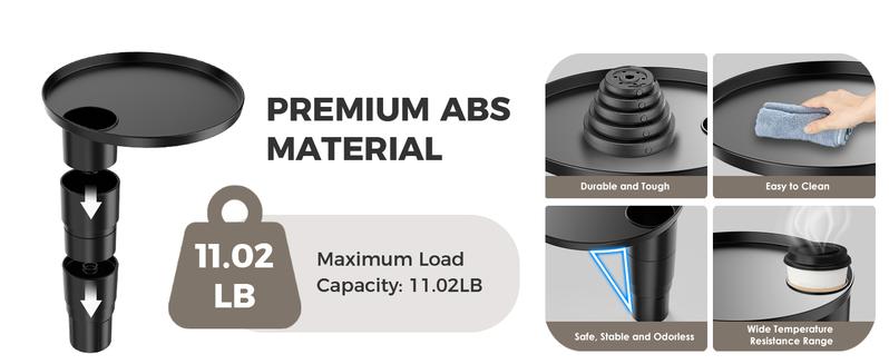 FLORICH All-in-One Car Organizer: Big Cup Holder Expander & 360° Rotating Tray. Universal Steering Wheel Mount Desk Car Tray for Food, Laptop, Drinks. Fits Auto Center Console. Big Cup Holder Expander for Car,Car Cup Holder FLORICH All-in-One Car Organizer: Big Cup Holder Expander & 360° Rotating Tray. Universal Steering Wheel Mount Desk Car Tray for Food, Laptop, Drinks. Fits Auto Center Console. Big Cup Holder Expander for Car,Car Cup Holder