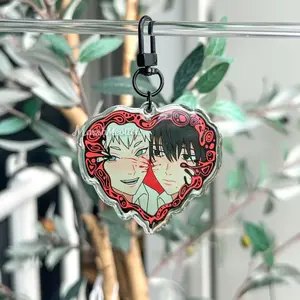 TSHD Heart Frame Acrylic Charm - Double Sided Anime Keychain