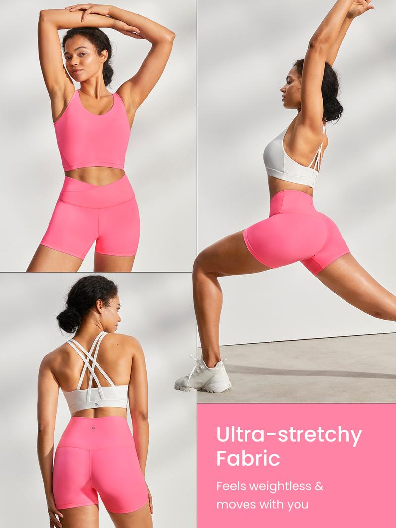 GLOWMODE 4.3" FeatherFit Crossover Cutie Biker Shorts Breathable Cycling Running Gym Workout TikTokShopBlackFriday