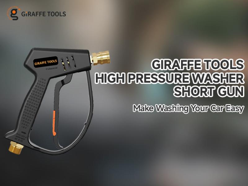 Giraffe Tools High Pressure Washer Short Gun for High Pressure Foam Cannon Car Wash