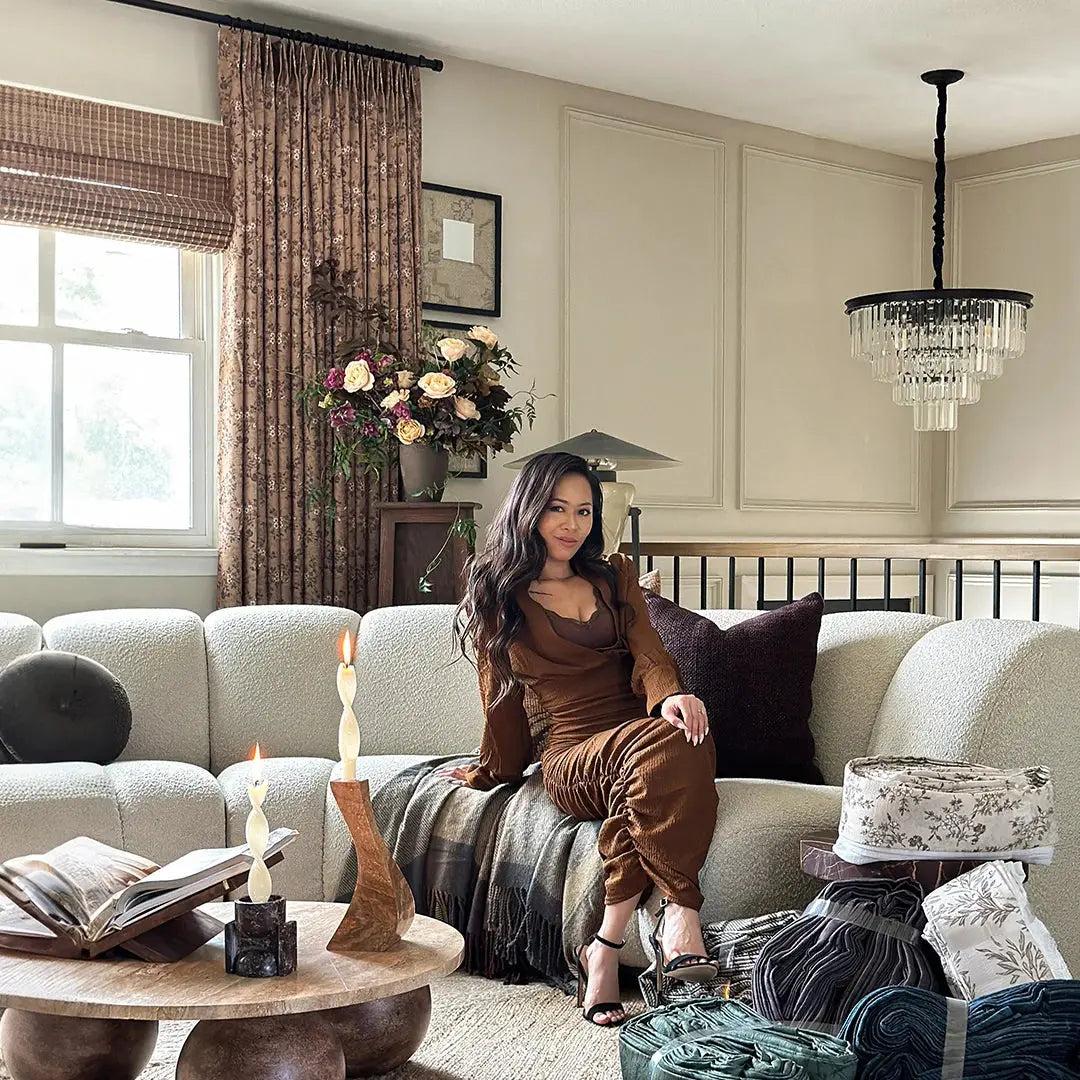 TWOPAGES Sara Le Print Linen Curtain Fabric Swatch Booklet 17 Patterns Available for Bedroom Living Room Home Textile Festive Gift for Home Decor Ideas 2026 Lunar New Year