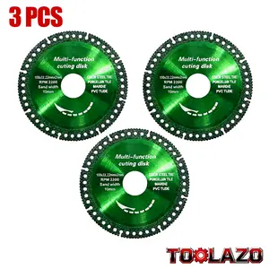 Ultra-Thin 4-Inch Diamond Saw Blade (2.2mm) with 22.23mm Arbor – Super Durable Multi-Purpose Cutting Wheel for Ceramic, Marble, Granite, Rebar, Stainless Steel, and PVC Pipe – Fits All 100-Type Angle Grinders, Max Speed 22000RPM (Green) tool