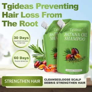 Tgideas Rosemary Batana Oil Shampoo - Promotes hair growth, strengthens hair strands， contains natural extracts to care for hair, daily hair care 250ml (8.45oz).