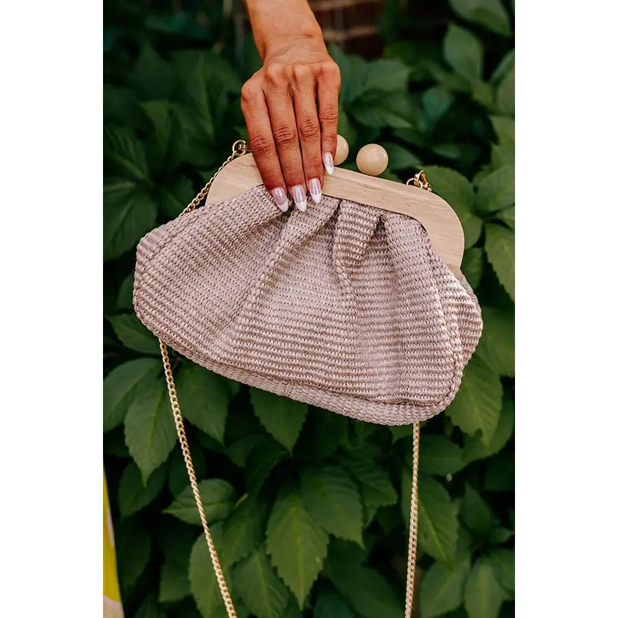 Out And About Woven Purse in Dusty Purple
