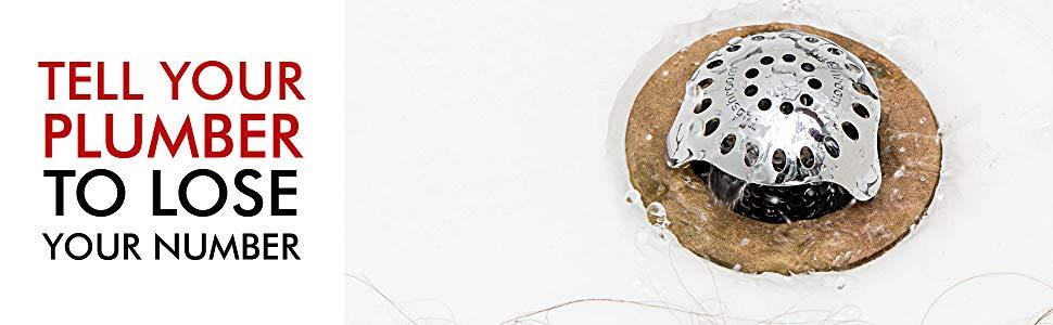 SinkShroom Ultra Revolutionary Bathroom Sink Drain Protector, Stainless Steel for Bathroom Sinks, Clog Prevention for Home Drains