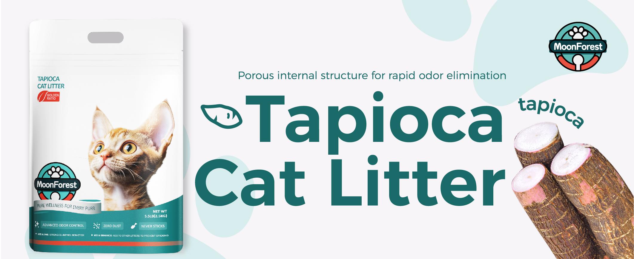 Moonforest Tapioca Cat Litter, Fast Clumping Kitty Litter with Low Dust Formula & Odor Control for Multi-Cat Homes #DealsForYouDays #TikTokShopDealsforYouDays #SummerWins