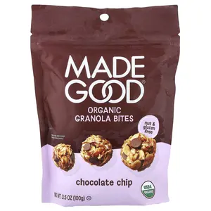 MadeGood Organic Granola Bites, Chocolate Chips, 3.5 oz (100 g)