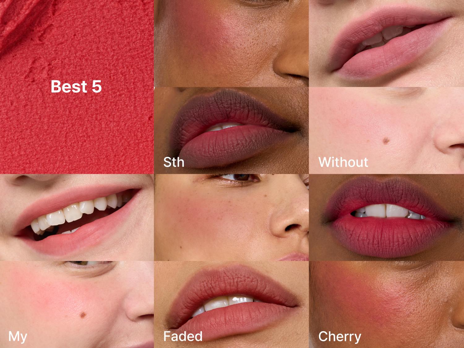 fwee Lip&Cheek Blurry Pudding Pot | Makeup Blush and Blurred Matte Lips | Pudding Texture, Airbrushed Finish | Multi-Use, High Pigment, Blendable  | 30 Colors