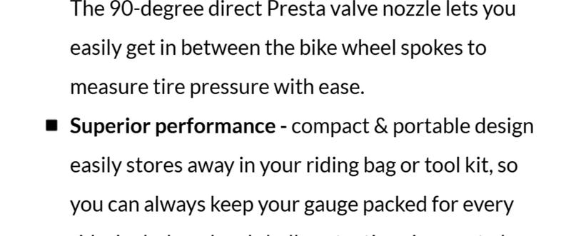 MBX-60 Presta Tire Pressure Gauge for Bikes (Max 60 PSI) | MTB & XC Series MBX-60 Presta Tire Pressure Gauge for Bikes (Max 60 PSI) | MTB & XC Series