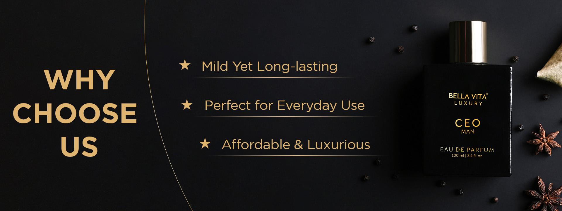 BellaVita Luxury's CEO Man Eau De Parfum 100ml (3.38 Fl.oz) | Lemon, Lavender, Tonka & Agarwood | Long Lasting Perfume for Men | Vegan Perfume | Perfect Gift for Men BellaVita Luxury's CEO Man Eau De Parfum 100ml (3.38 Fl.oz) | Lemon, Lavender, Tonka & Agarwood | Long Lasting Perfume for Men | Vegan Perfume | Perfect Gift for Men