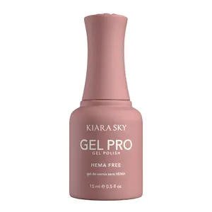 Kiara Sky Gel Pro - Beige Magnet HEMA-Free + TPO Free Nail Gel Polish | Intense Pigmentation, Long-Lasting Wear | Finish: Cream 15ml