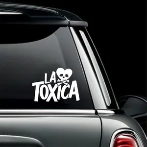 La Toxica Viny Decal - Weatherproof UV Resistant Easy Peel Stick for Cars Cups Laptops Mirrors Glossy Finish Bold Personality Bumper Sticker