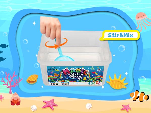 Kiditos  Magic Water Elf Toy Kit with Magic Gels, Molds - Imaginative Play, Christmas Gifts, Birthday Gifts, Party Favors, and Family-Friendly DIY STEM Projects