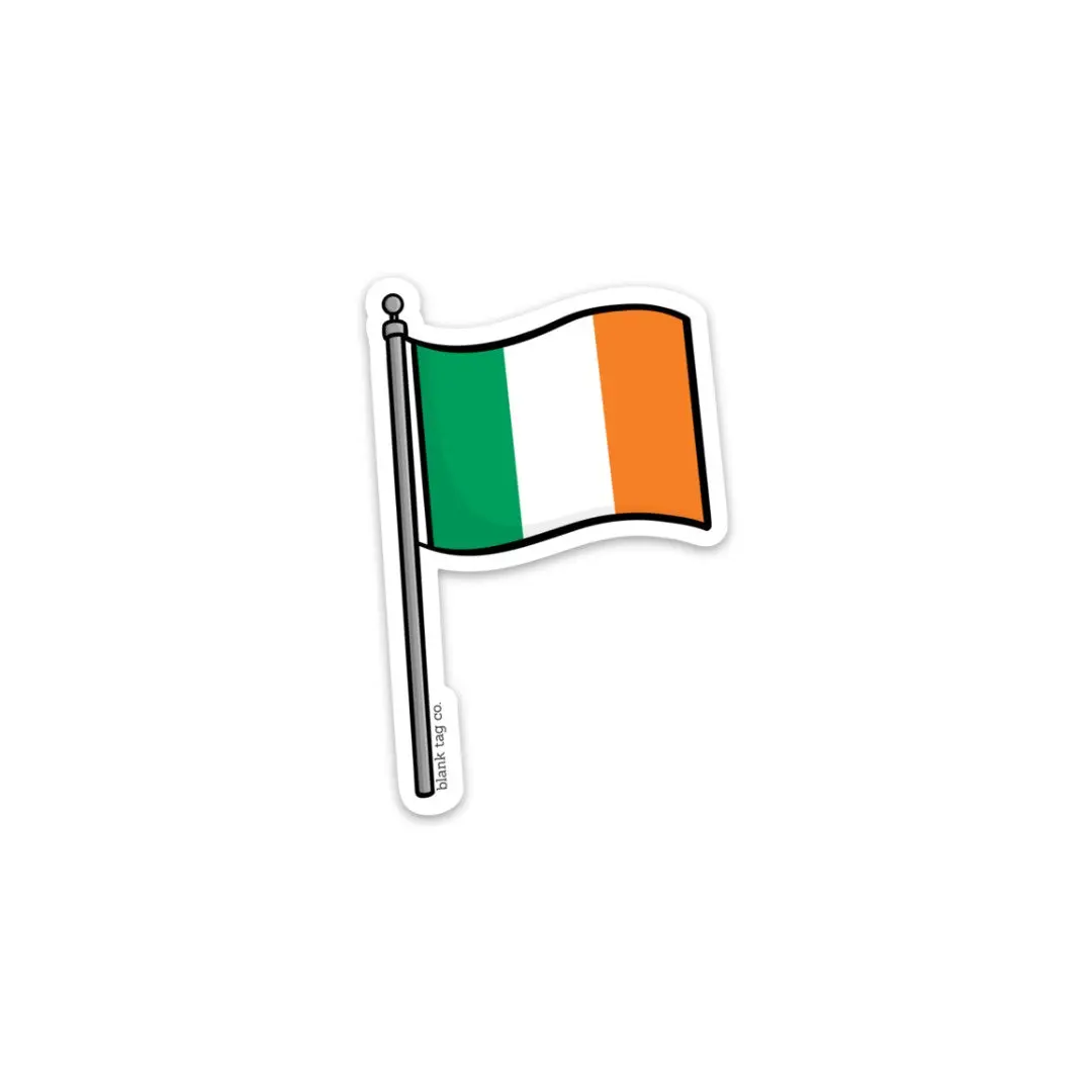 Blank Tag Co.® Waterproof Sticker - Ireland Flag