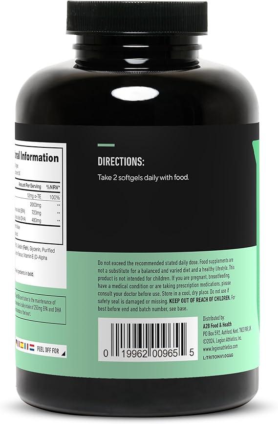 Legion Triton Fish Oil Capsules - 30 Servings