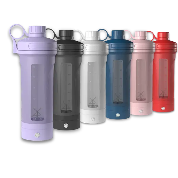 MixMate Electric Shaker Bottle - Rechargeable Type-C Sports Water Bottle, BPA-Free Self-Stirring Cup for Gym Protein & Powder Mixes, Shaker Bottles