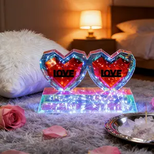 Valentine’s Day LED Romantic Light-Up Heart Decoration — USB Powered, 8 Flashing Modes, Designed for Romantic Occasions, Perfect Gift for Valentine’s Day, Anniversaries, or Proposals, Great Couples’ Gift, Excellent Choice for Wedding Decorations