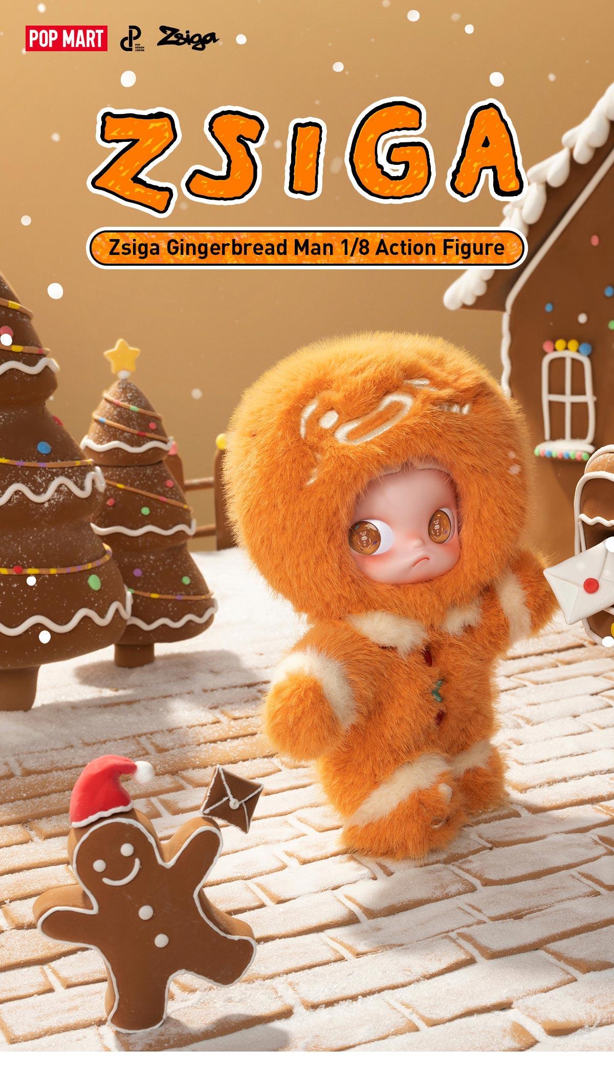 POP MART Zsiga Gingerbread Man 1/8 Action Figure