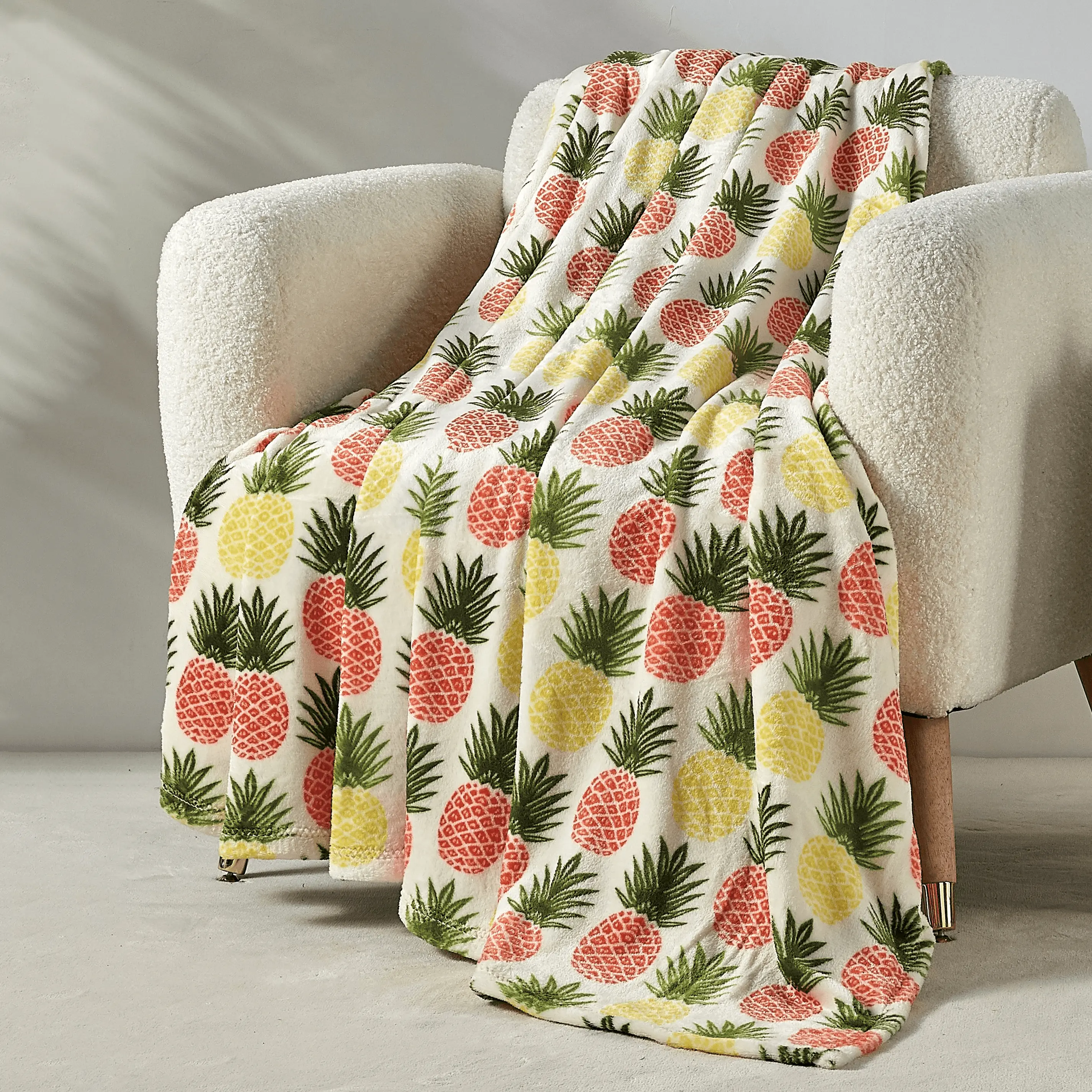Elegant Comfort Decorative Flannel Fleece Throw Blanket – Cozy Soft All-Season Wrap, 50in x 70in