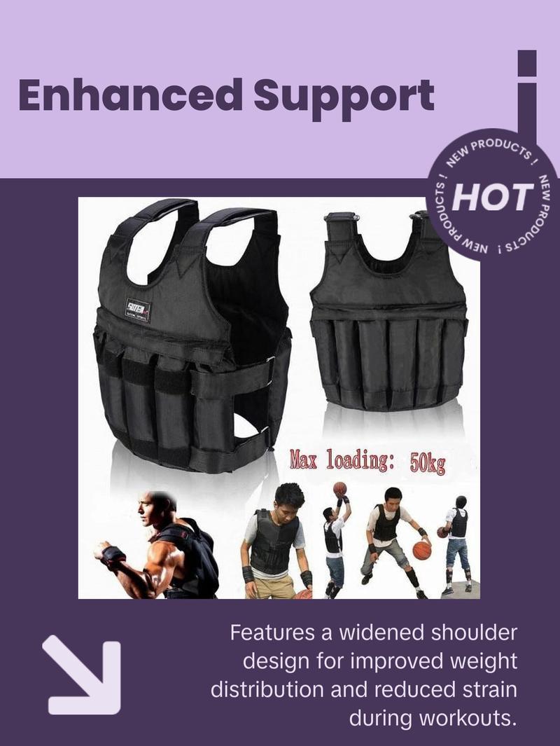 IronFlex™ Adjustable Weighted Vest: 20-110 lbs Workout Gear for Men