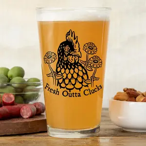 Chicken Pint Glass