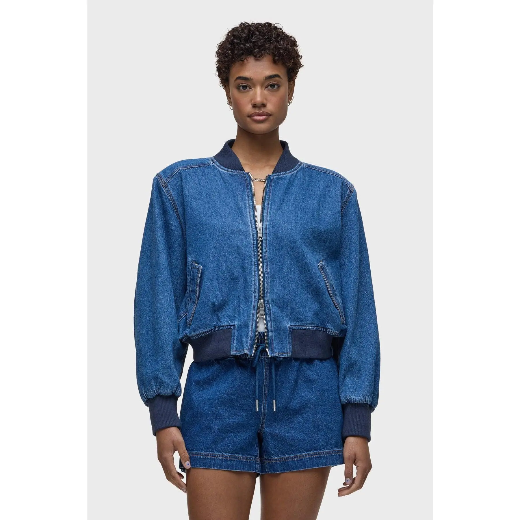 Denim Bomber Jacket