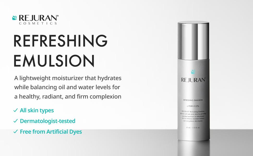 REJURAN Refreshing Emulsion, c-PDRN Moisturizers Skincare Skin Repair REJURAN Refreshing Emulsion, c-PDRN Moisturizers Skincare Skin Repair