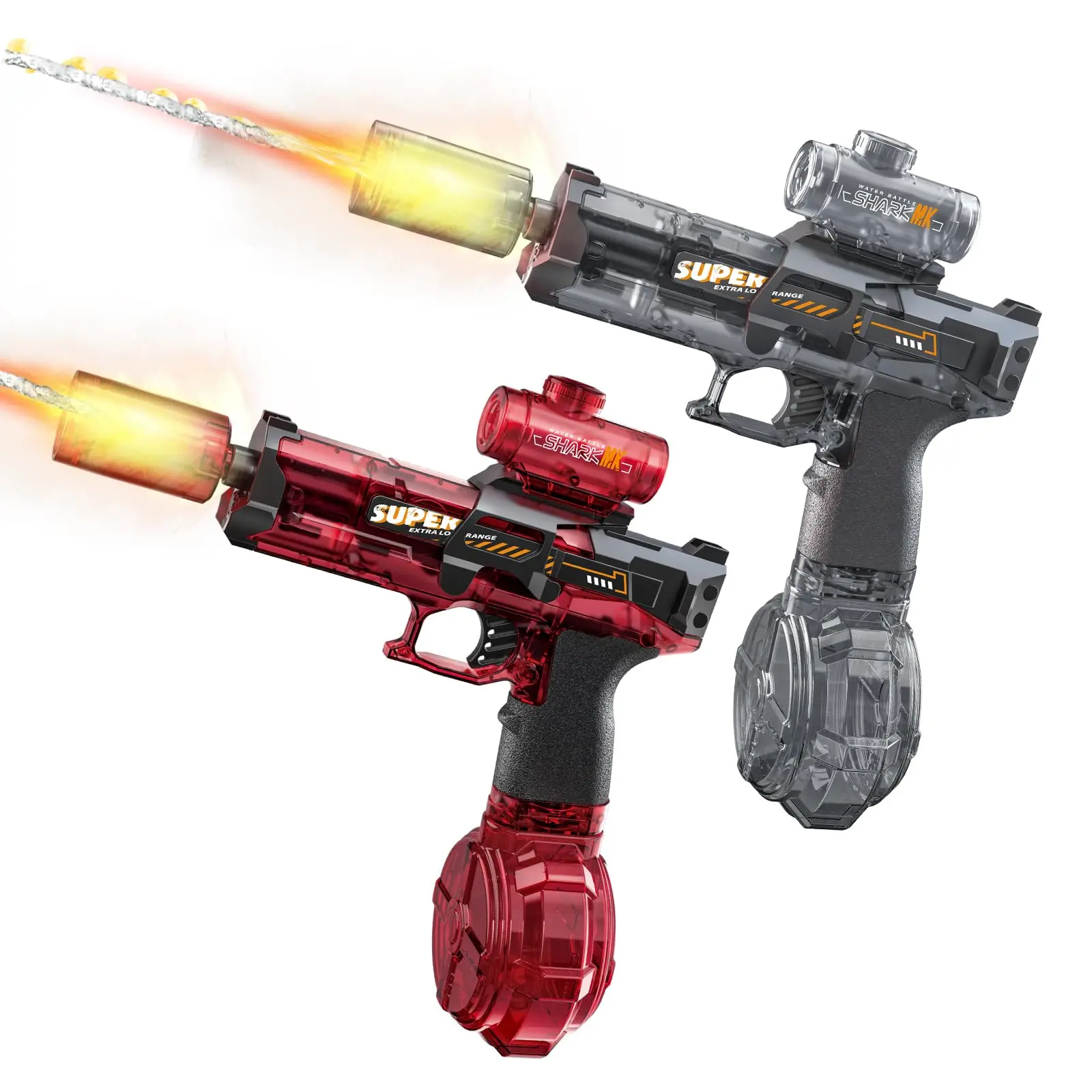 Electric Waterblaster with LED Light, High-Capacity Automatic Sports Toy, Cyberpunk 32-35ft Range Rapid-Fire Model for 3-4 Years Olds, Summer Pool Party, Science-Infused Kids Birthday Gift