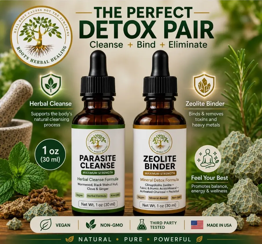 Natural Parasite Cleanse + Zeolite Binder | Maximum Strength Herbal Detox Wellness Essential Supplements