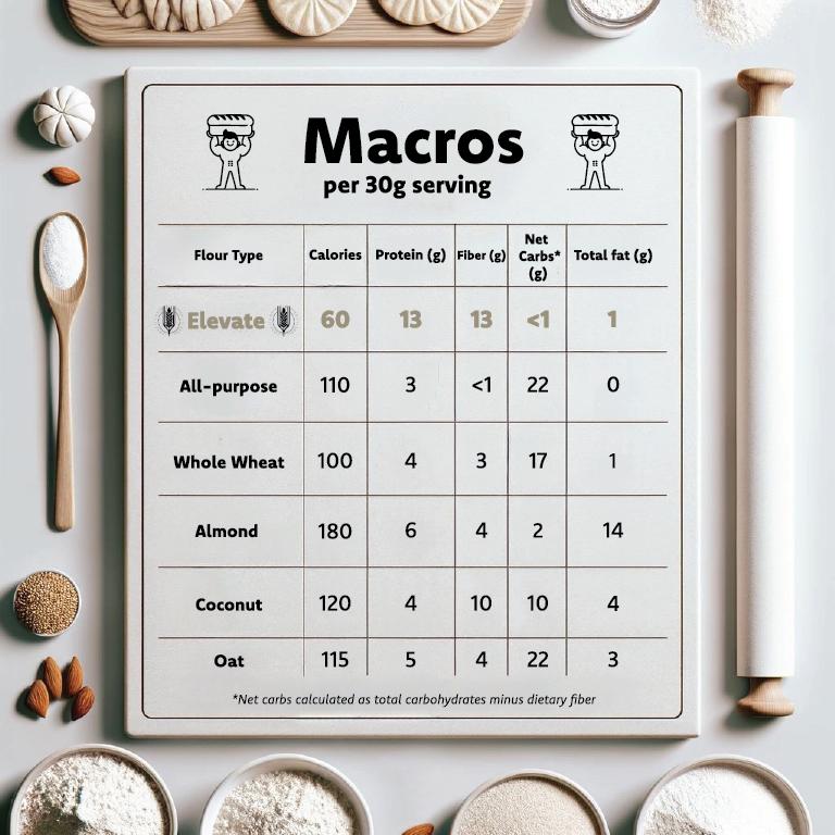 Elevate Protein Flour - High Protein + Fiber, Low Calorie + Carb, 1:1 Substitute for All-Purpose Flour