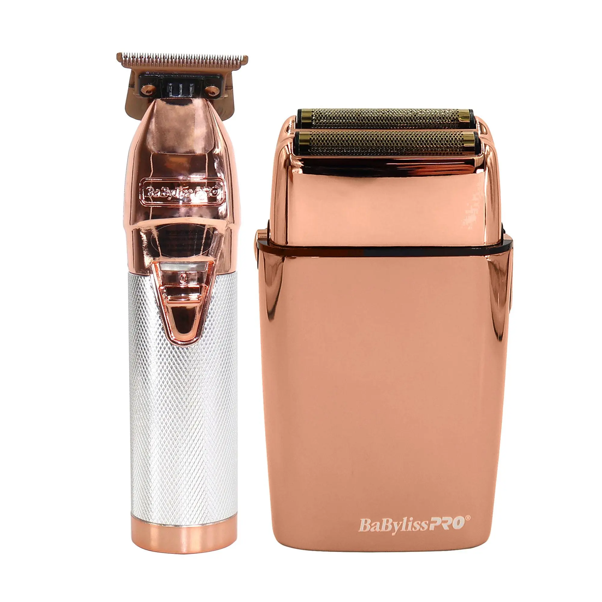 BaByliss Pro LIMITEDFX Collection Limited Edition Trimmer and Double Foil Shaver Rose Gold #FXDUOFS2TRG