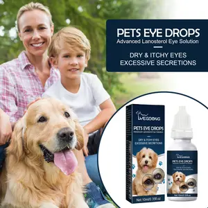 [Buy 1 Get 1 Free] Yegbong Pet Eye Drops for Cats and Dogs, Removes Tear Stains, Relieves Eye Itching, Cleansing Eye Drops