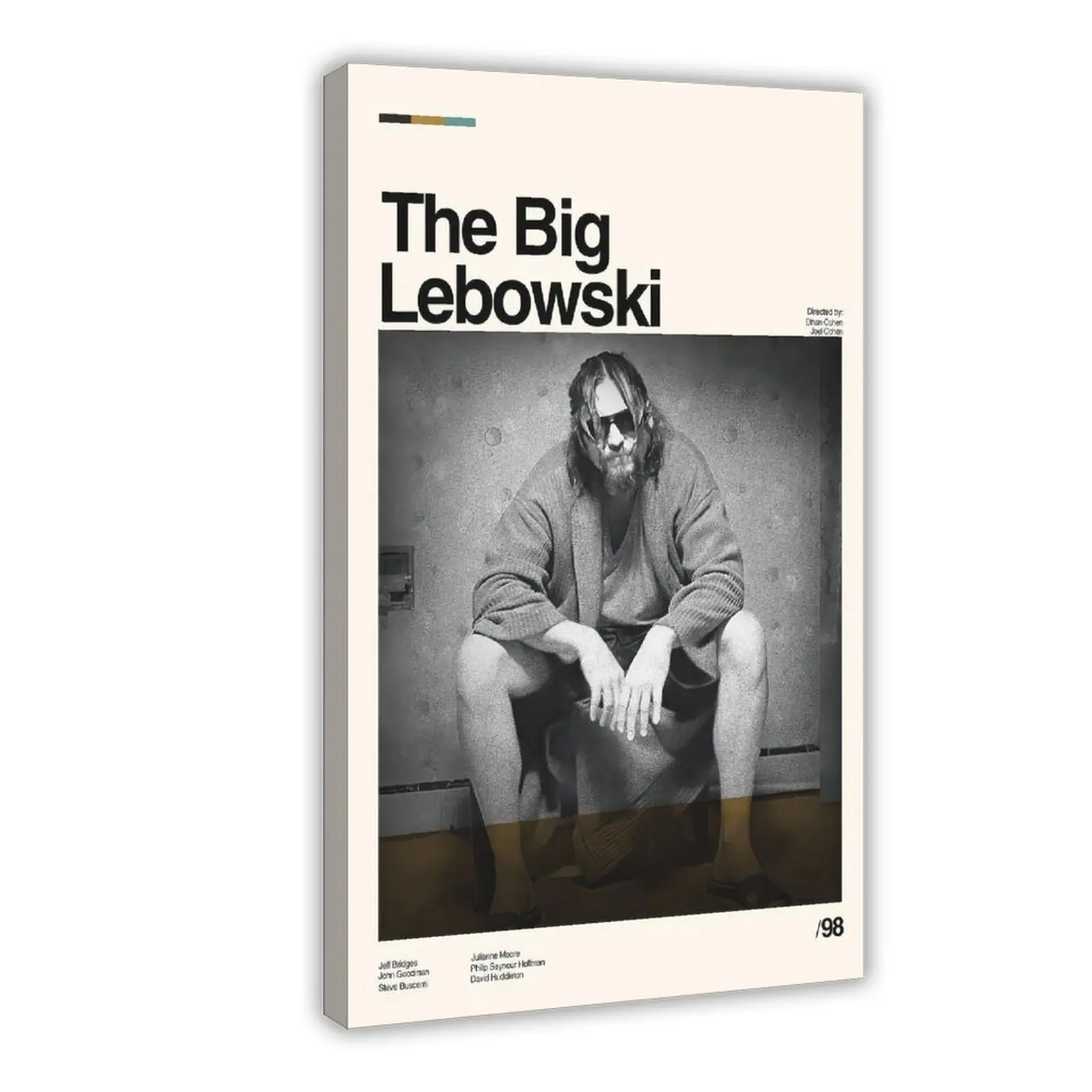The Big Lebowski Poster Ethan Coen Joel Coen Midcentury Art Minimalist Art Vintage Poster Movie Poster Wall Decor